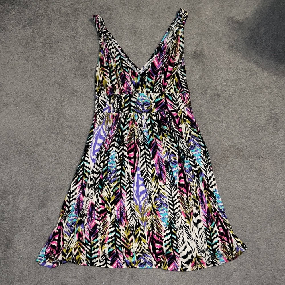H&M colorful print sleeveless dress 8
